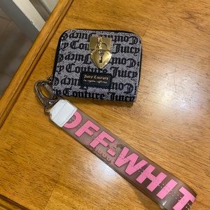 juicy couture wallet w offwhite chain